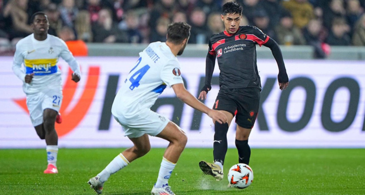 El Midtjlland de Dario Osorio se emcumbra en la Europa League.