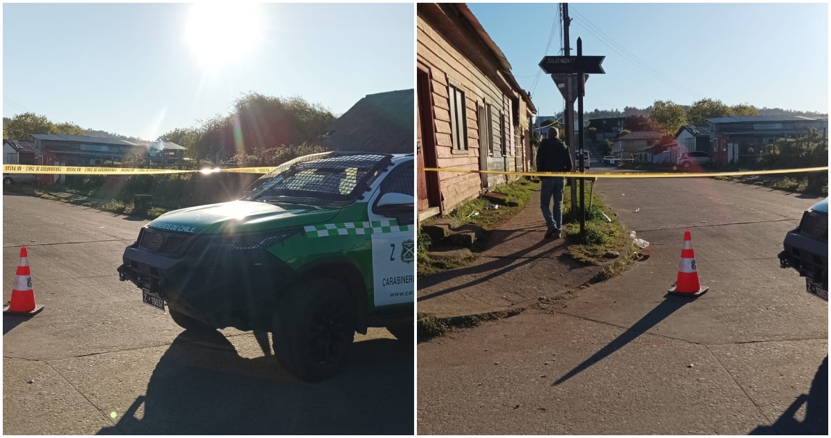 Mujer baleada en Tirúa