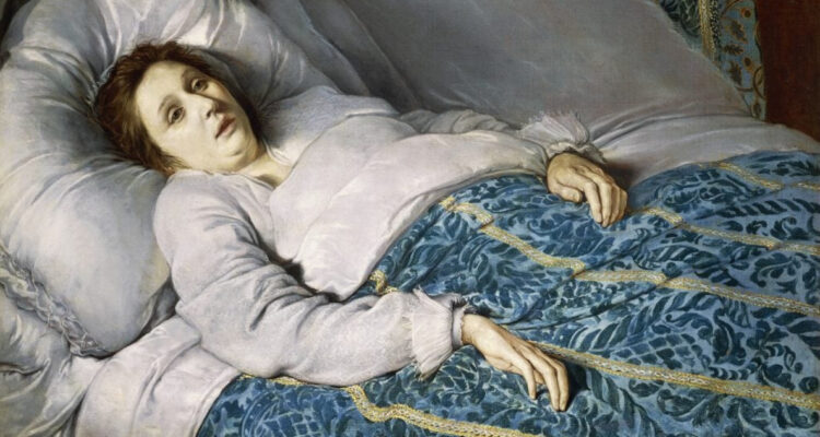 Pintura ‘Young Woman on her Deathbed’, para ilustrar la encefalitis letárgica
