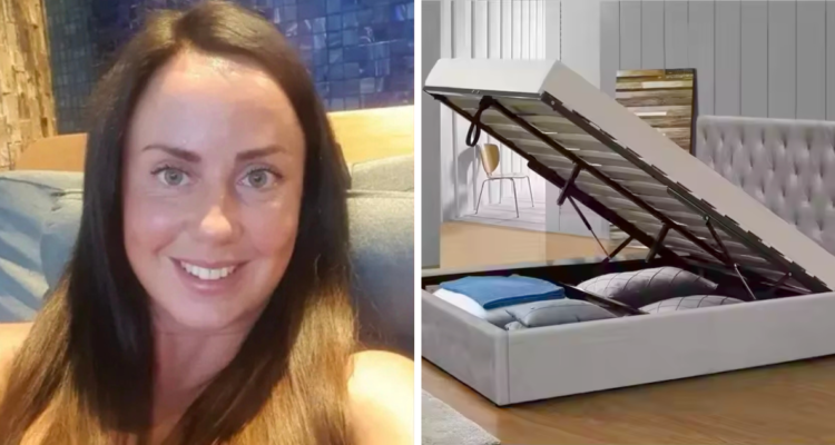 na mujer británica murió asfixiada, tras quedar atrapada entre el colchón y base de su cama