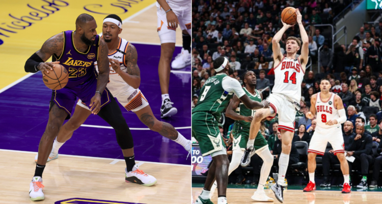 Lakers protagonizó una intensa remontada ante Suns y los Bulls dominaron a los Bucks en la NBA.