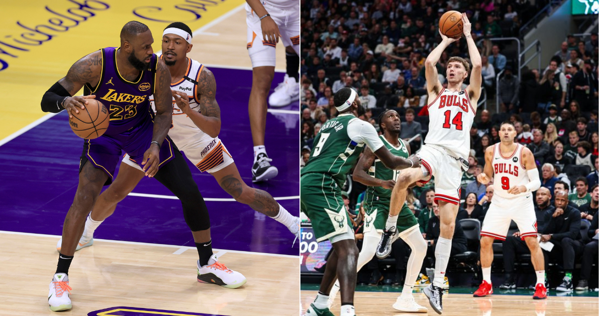 Lakers protagonizó una intensa remontada ante Suns y los Bulls dominaron a los Bucks en la NBA.