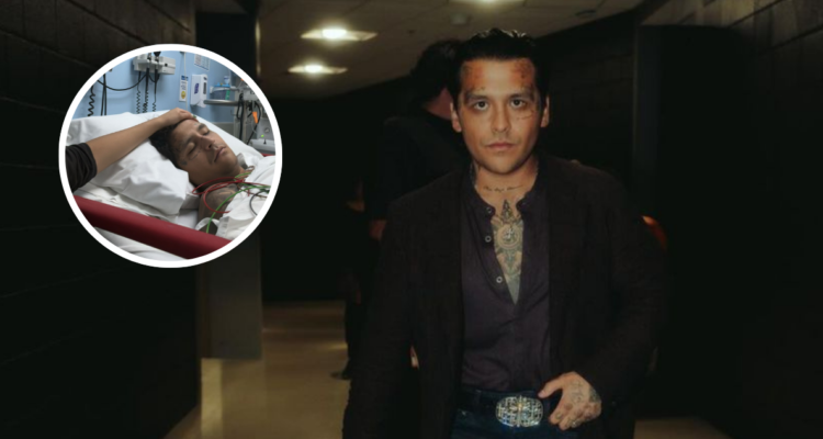 Christian Nodal en foto compartida en su instagram en referencia a problemas de salud