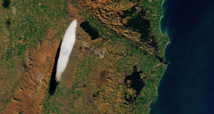 Nube lenticular en Nueva Zelanda