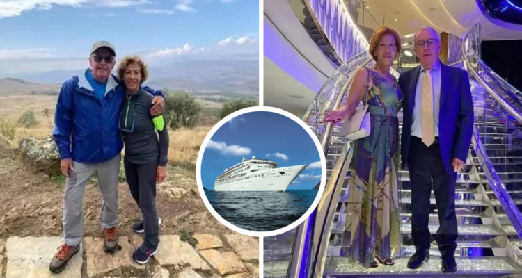 Pareja de jubilados vendió todo para viajar en crucero, pero buque está varado por meses