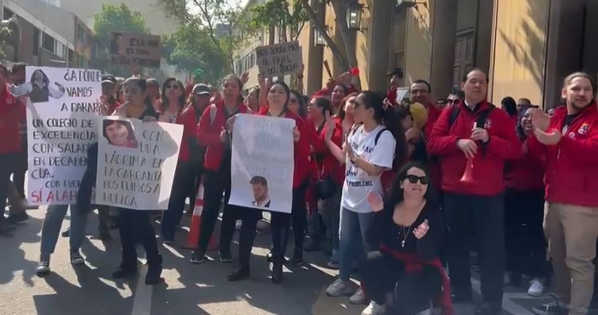 Trabajadores de colegios San Ignacio y La Maisonnette se paralizan por mejores laborales