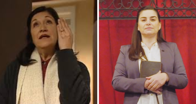 Anita Reeves e Ingrid Cruz como Pastora en Amores de Mercado