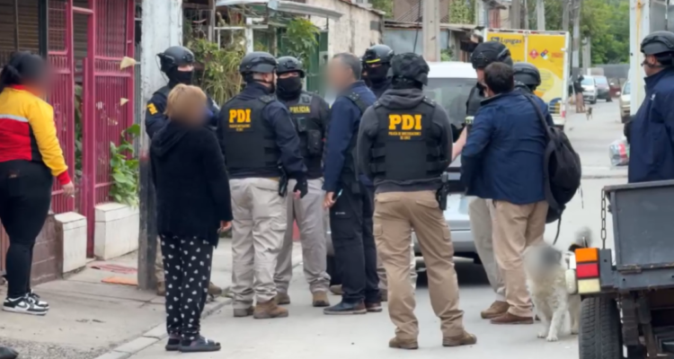 Al menos 20 detenidos deja operativo PDI para desbaratar una de las bandas más peligrosas de Maipú