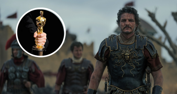 Fotografía de Pedro Pascal en Gladiador 2 y de premio Óscar