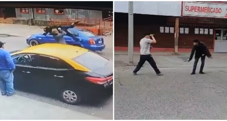 VIDEOS | Sujetos se enfrentan con cuchillos en pleno centro de Ancud