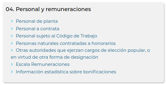 Remuneraciones planta