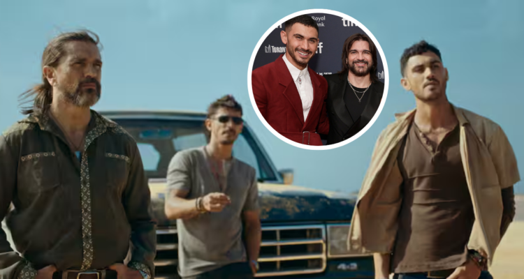 Juanes, Alberto Guerra y Alejandro Speitzer en película Pimpinero