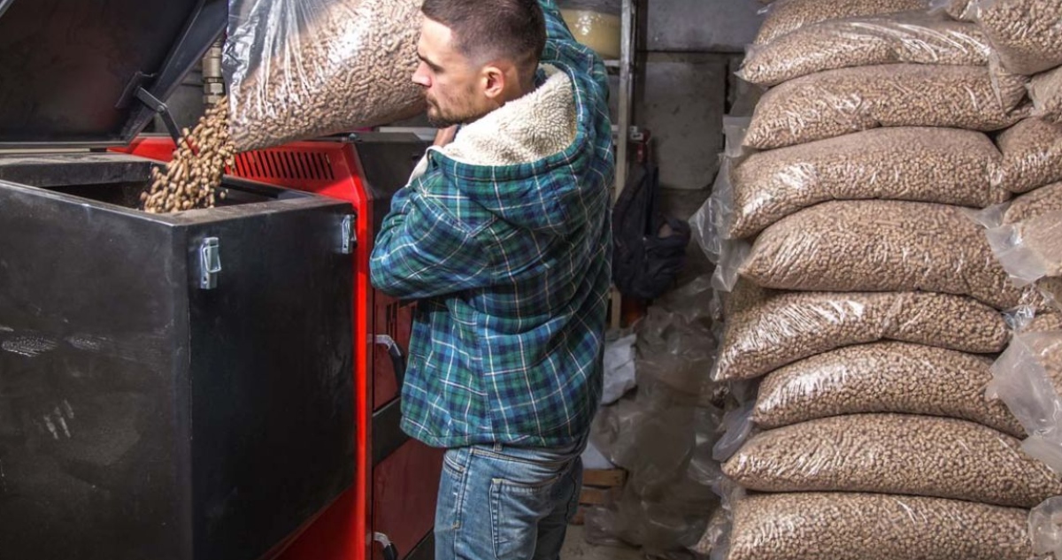 Producción de pellets en la región de Los Ríos