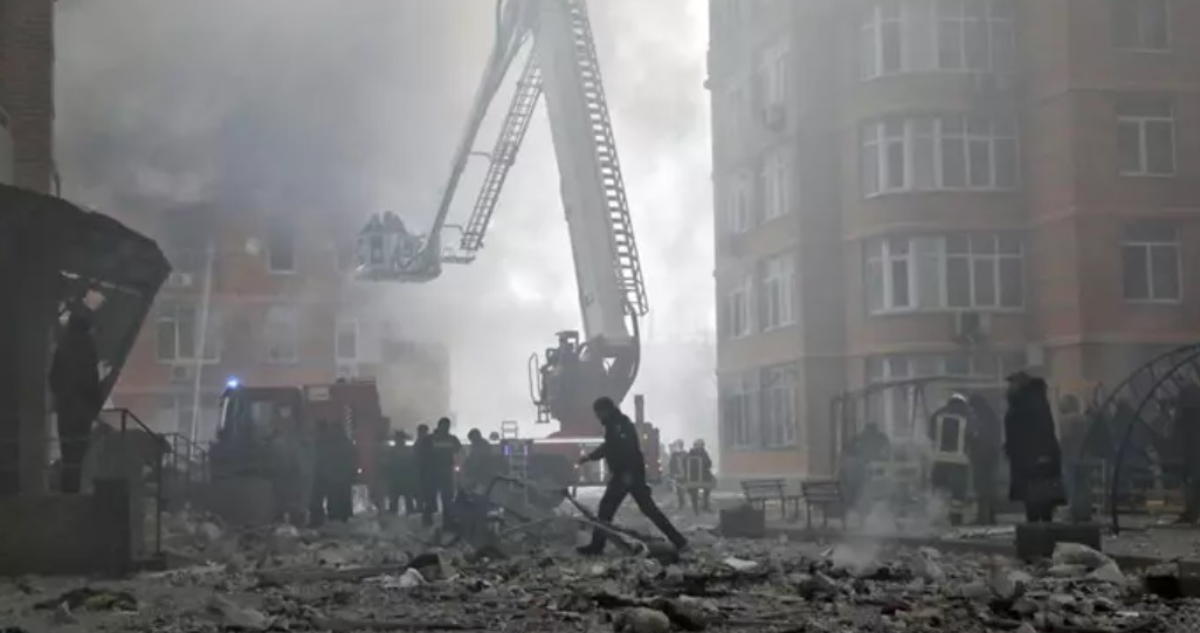 Imagen de archivo de un ataque ruso sobre la ciudad ucraniana de Odesa