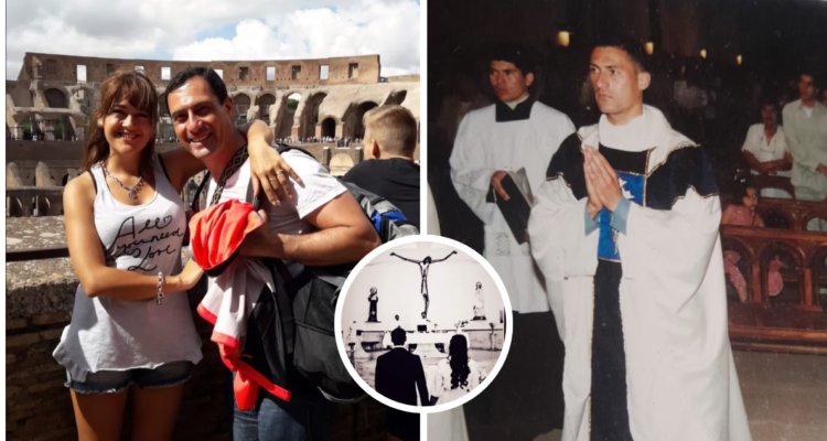Él era sacerdote y ella, catequista de una parroquia en Mendoza. Pero aquello no fue impedimento para que ambos terminaran enamorándose y formaran un futuro juntos.