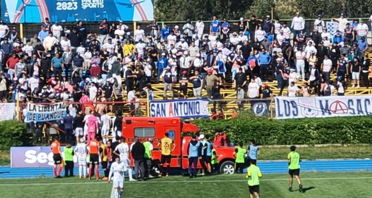 Partido de Lautaro y Melipilla en Segunda División fue suspendido.