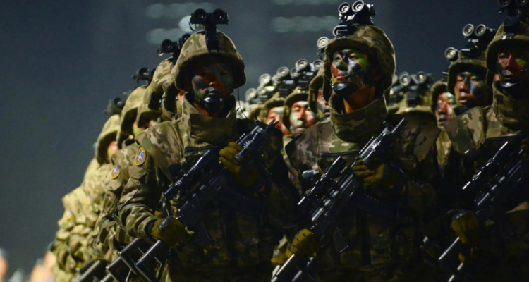 Imagen de archivo de soldados norcoreanos