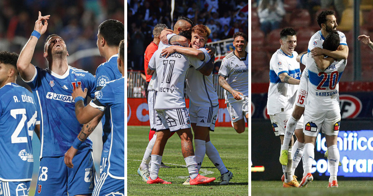 Colo Colo, La U y Católica siguen en lo alto del Campeonato Nacional.