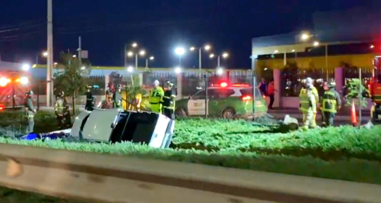 Un fallecido de nacionalidad peruana y un detenido deja accidente en Ruta 5 Norte en Quilicura