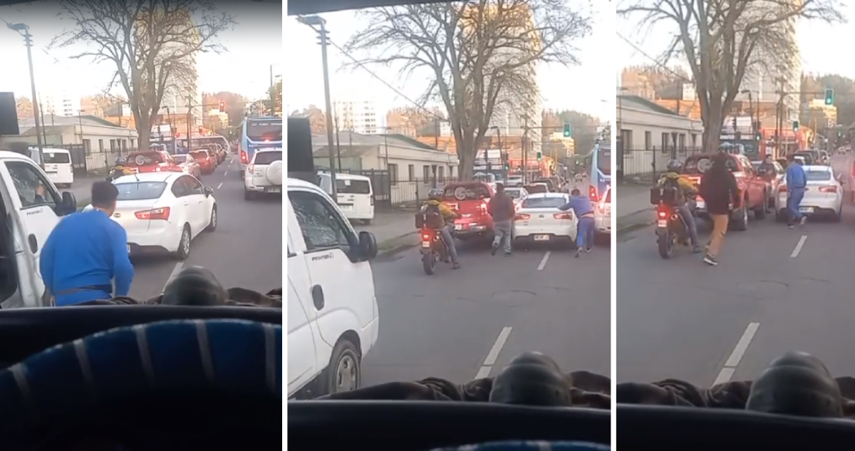 Video muestra momentos previos a balacera que terminó con un herido en centro de Concepción