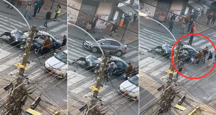 Sujetos golpearon a hombre de 74 años tras choque en Concepción: creyeron que conducía ebrio