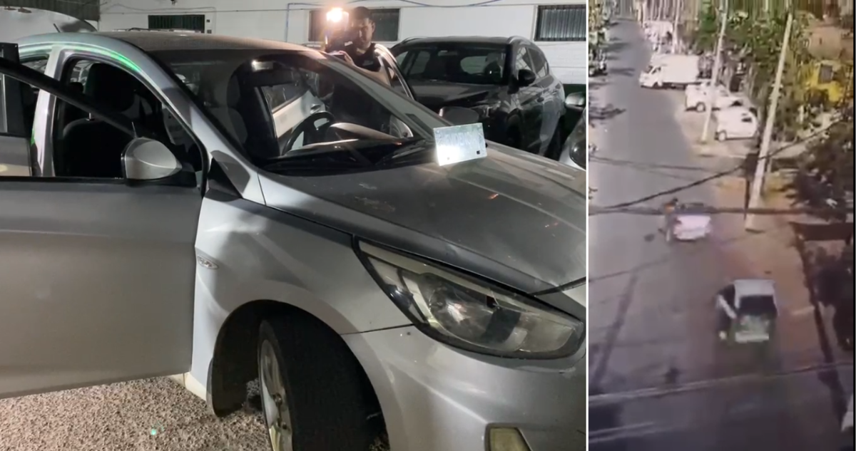 Delincuentes intentaron atropellar a carabinero en medio de persecución policial en Santiago