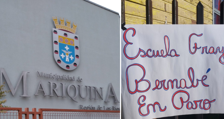 Municipio compromete mejoras estructurales para escuela en Mariquina tras anuncio de paro indefinido