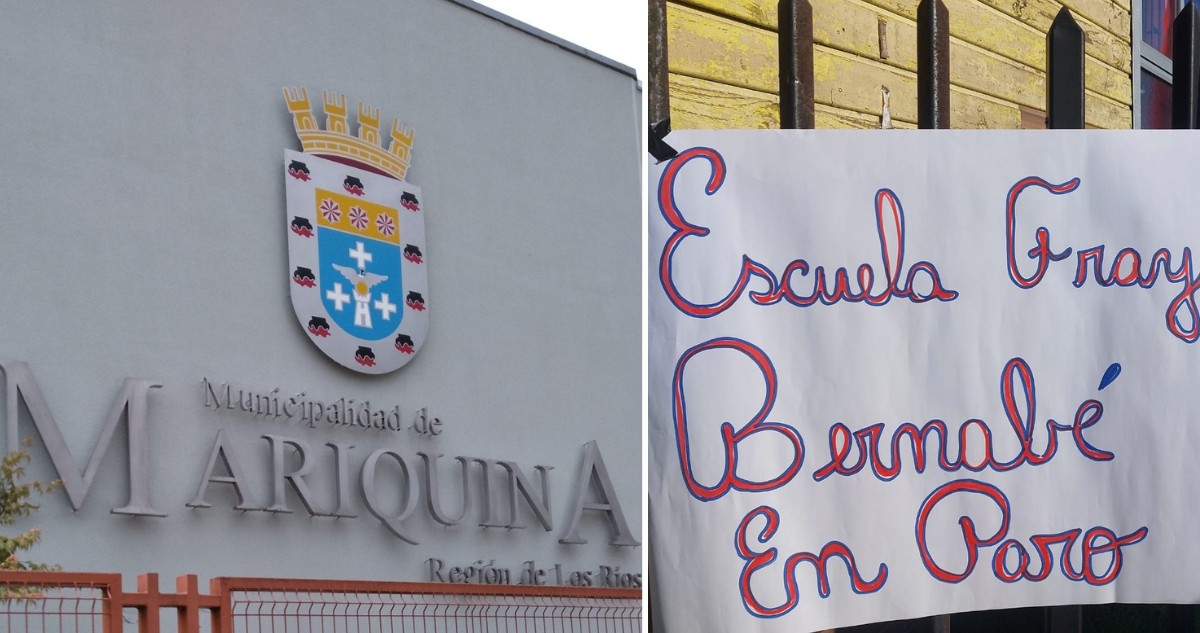 Municipio compromete mejoras estructurales para escuela en Mariquina tras anuncio de paro indefinido