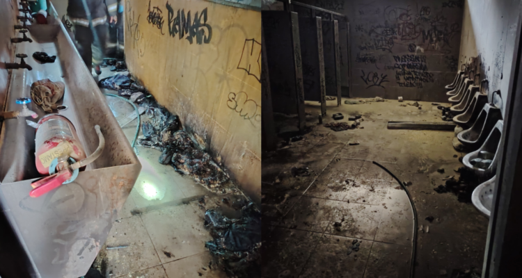 Viralizan impactante video del incendio ocurrido en el INBA y que dejó 35 estudiantes heridos