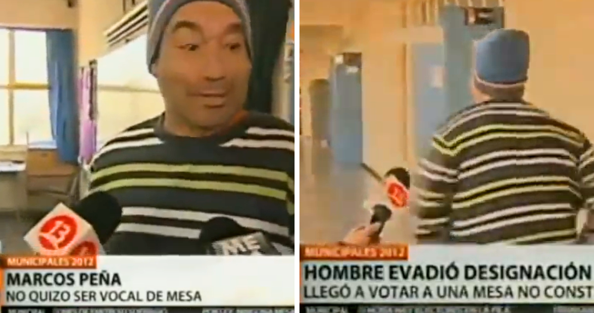 “Nos vemos, hasta luego”: el recordado viral de hombre que se negó a ser vocal de mesa y arrancó