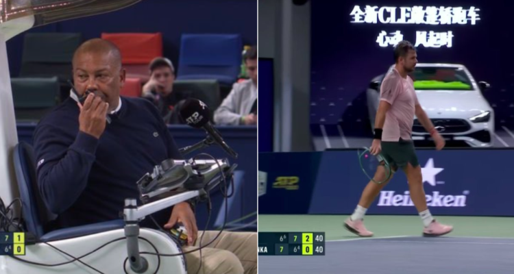 Nadie se dio cuenta: grosero error de juez de silla le costó eliminación a Wawrinka en Shanghái