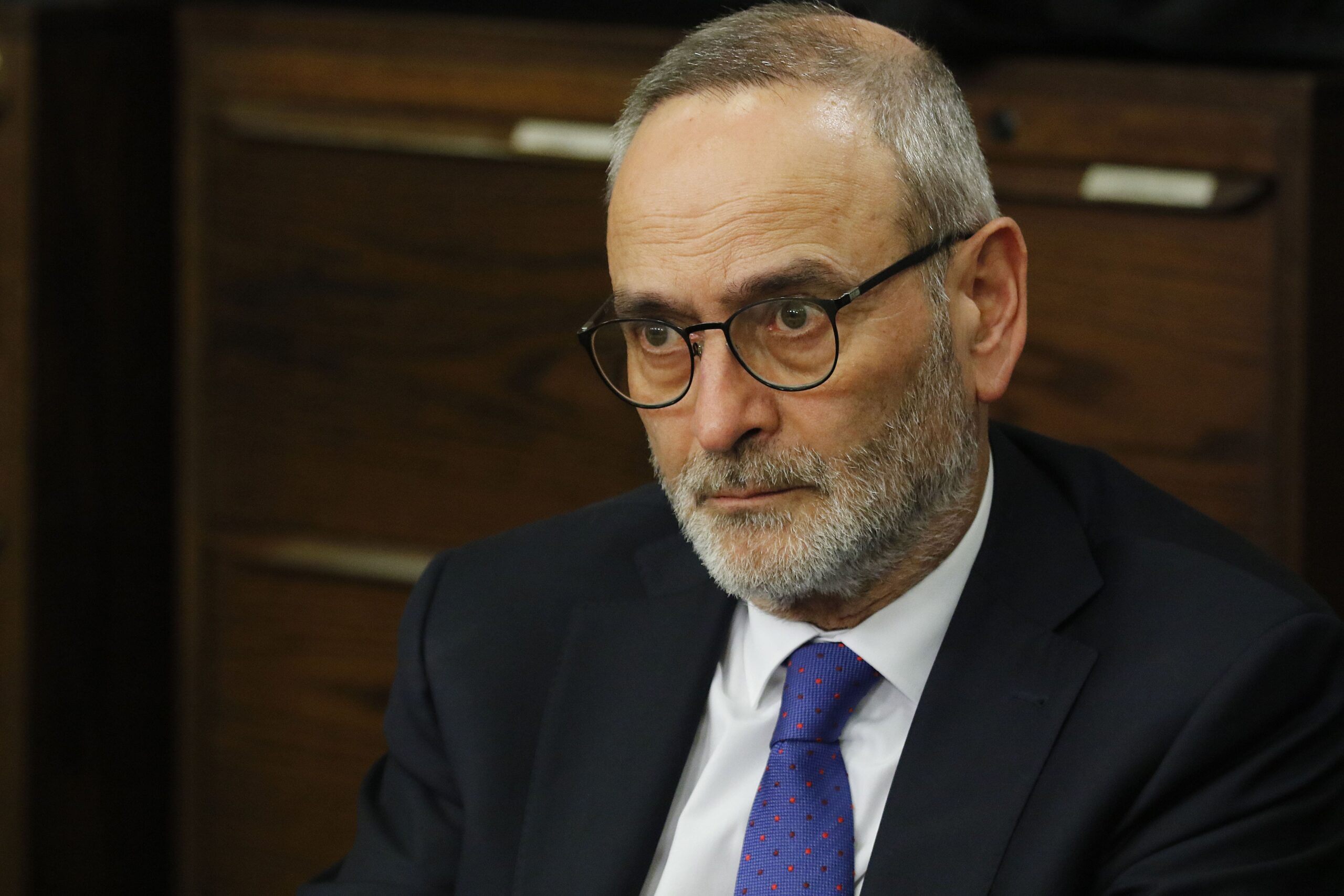 René Saffirio mirando decidido