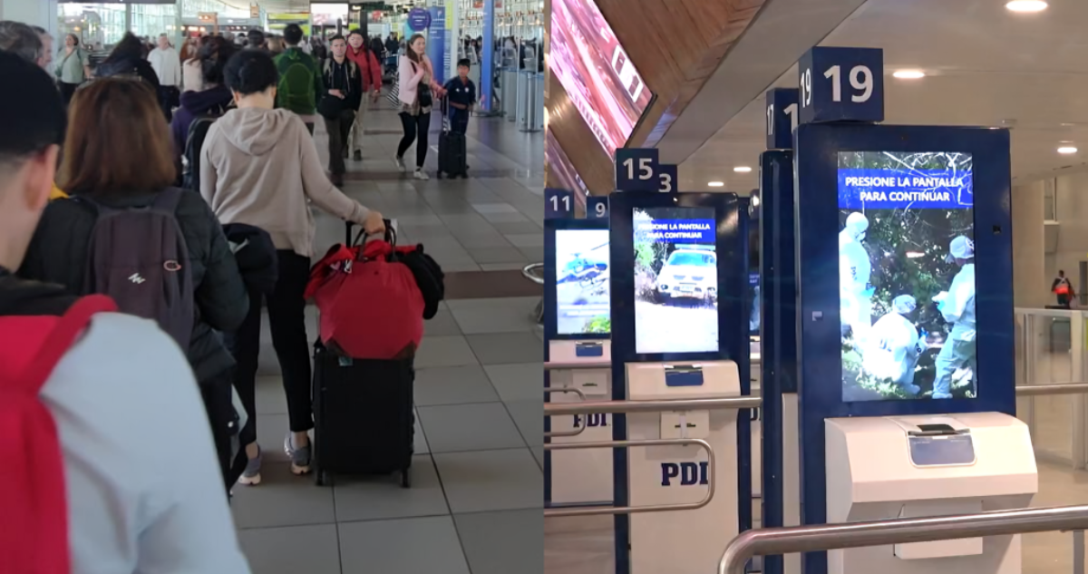 “Debe ser de las peores”: ola de críticas a nuevo sistema que provoca filas en Aeropuerto de Santiago