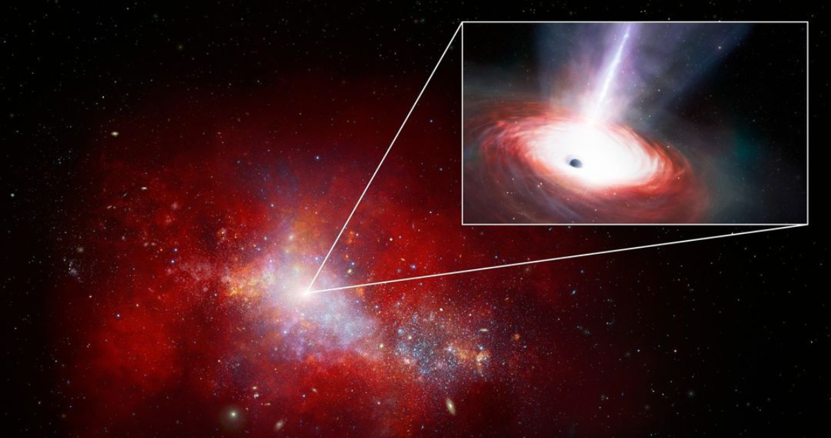 Telescopio James Webb descubre el agujero negro supermasivo más voraz del universo