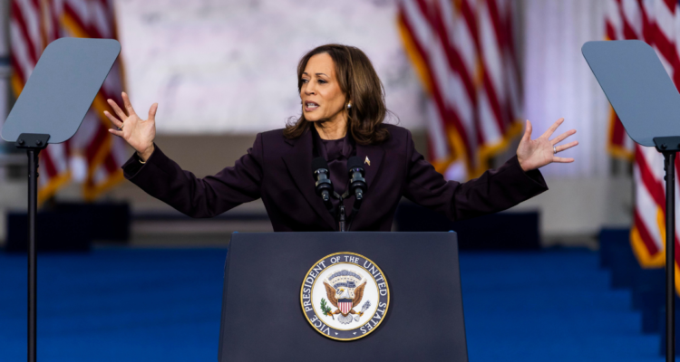 Kamala Harris en su discurso | Agencia EFE