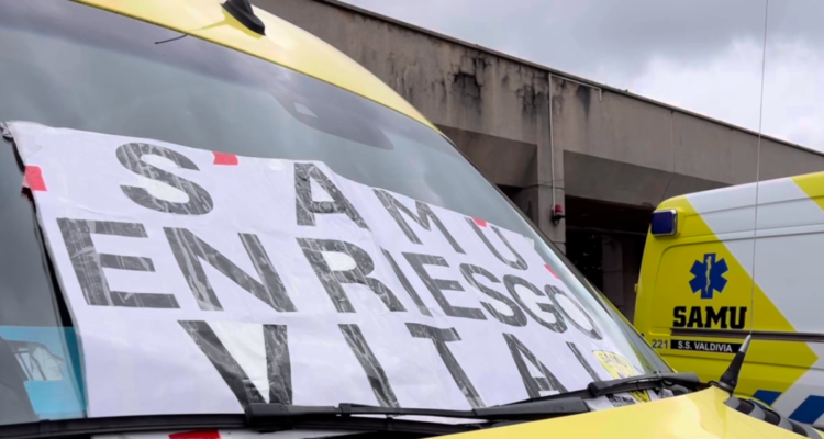 Valdivia: funcionarios del SAMU anuncian que su movilización por mejoras escalará a nivel nacional