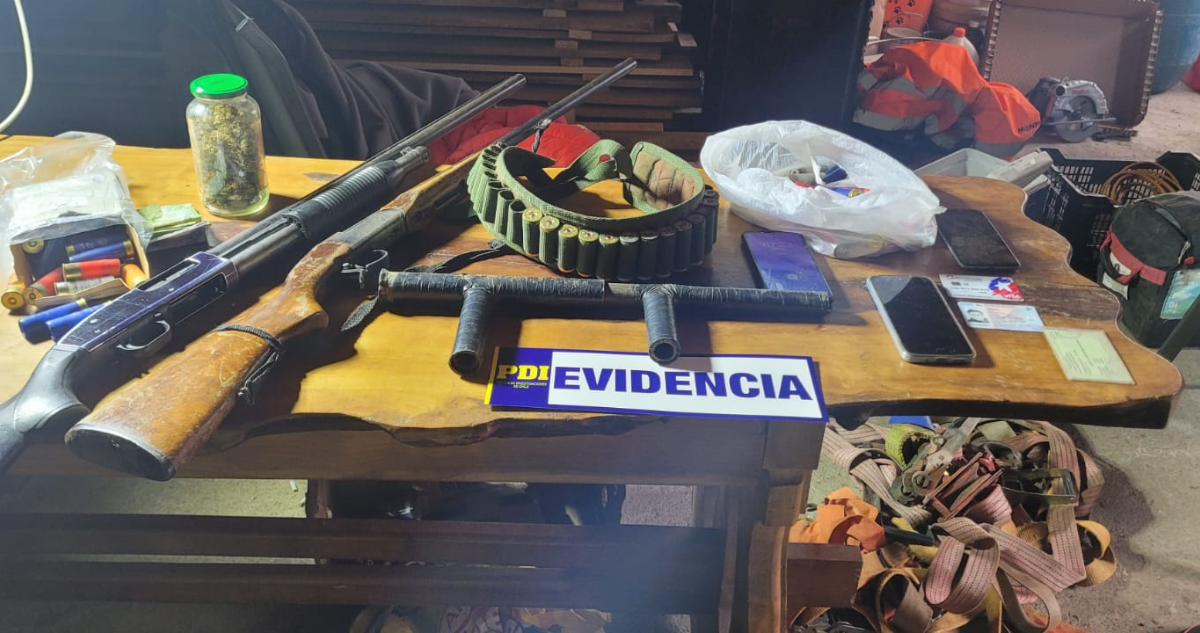 Desarticulan dos estructuras criminales dedicadas al robo de madera en Cunco: hay 8 detenidos