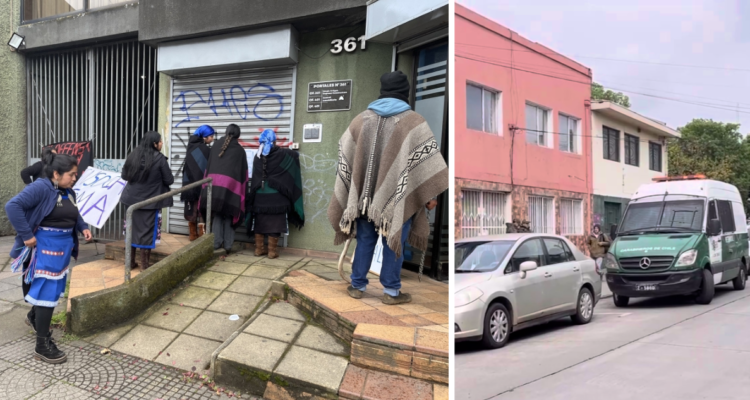 Con 17 personas detenidas termina desalojo de Defensoría Penal Pública en Tamuco