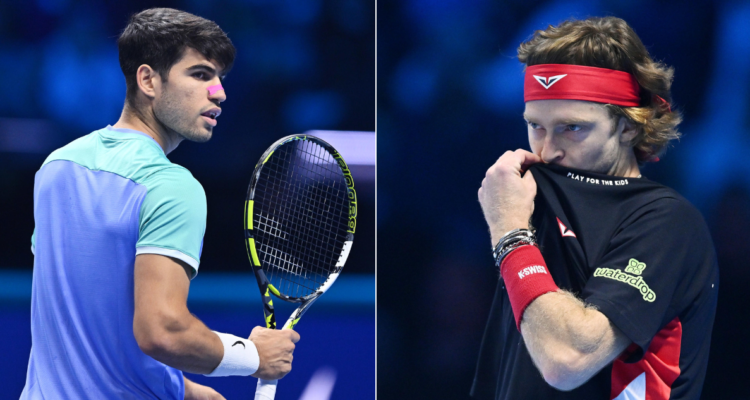 Alcaraz arrolla a Rublev en el ATP Finals.