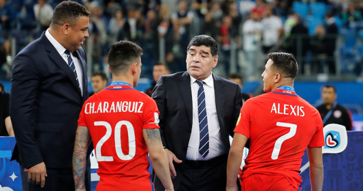 Alexis Sánchez y Charles Aránguiz en La Roja Confederaciones 2017