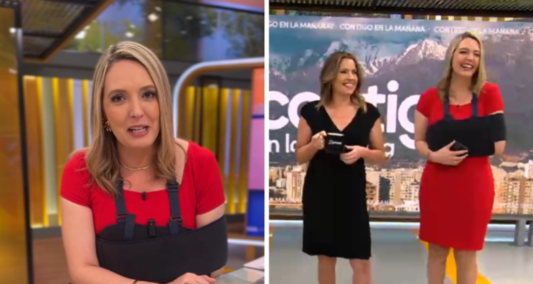 Allison Göhler, meteoróloga de Contigo en la mañana, en referencia a caída