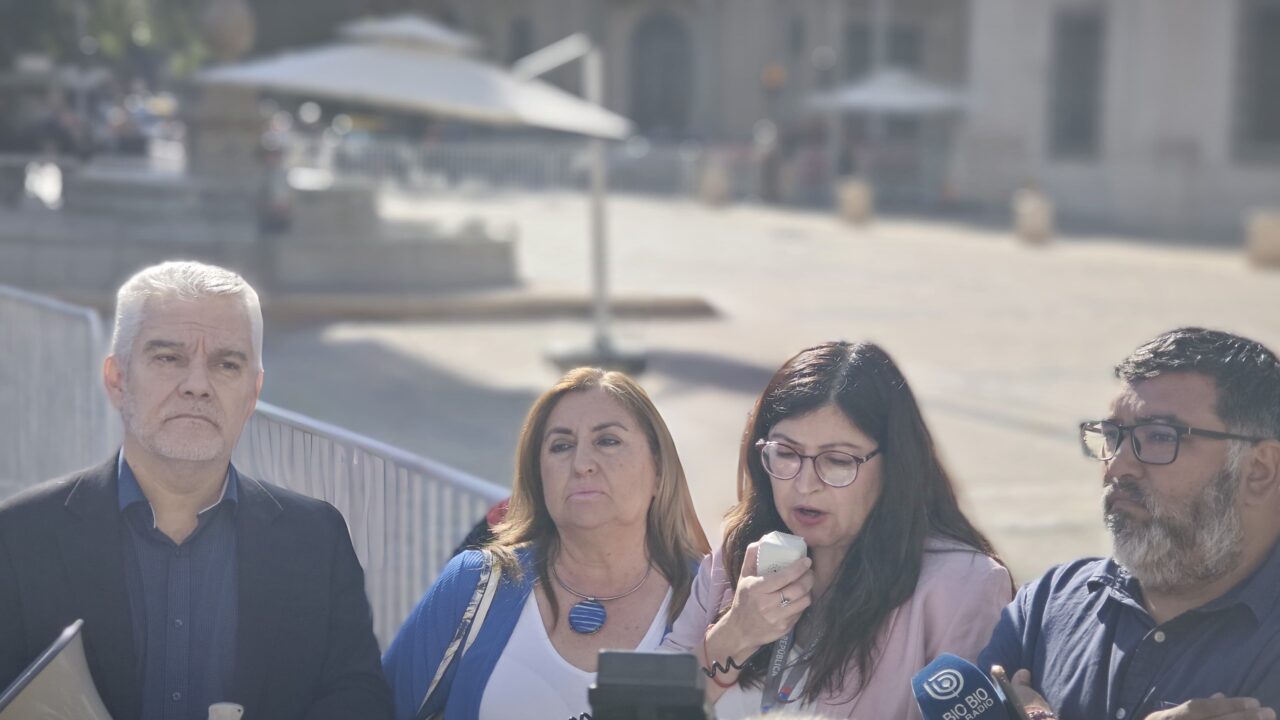 Presidente de la ANEF, viuda de Hugo Morales, Presidenta Anfupres y Presidente de la CUT