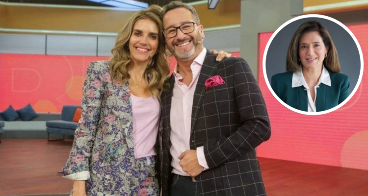 María Luisa Godoy junto a Eduardo Fuentes en matinal Buenos Días a Todos y miniatura de Susana García, directora ejecutiva de TVN en referencia a supuesta salida de los animadores del canal