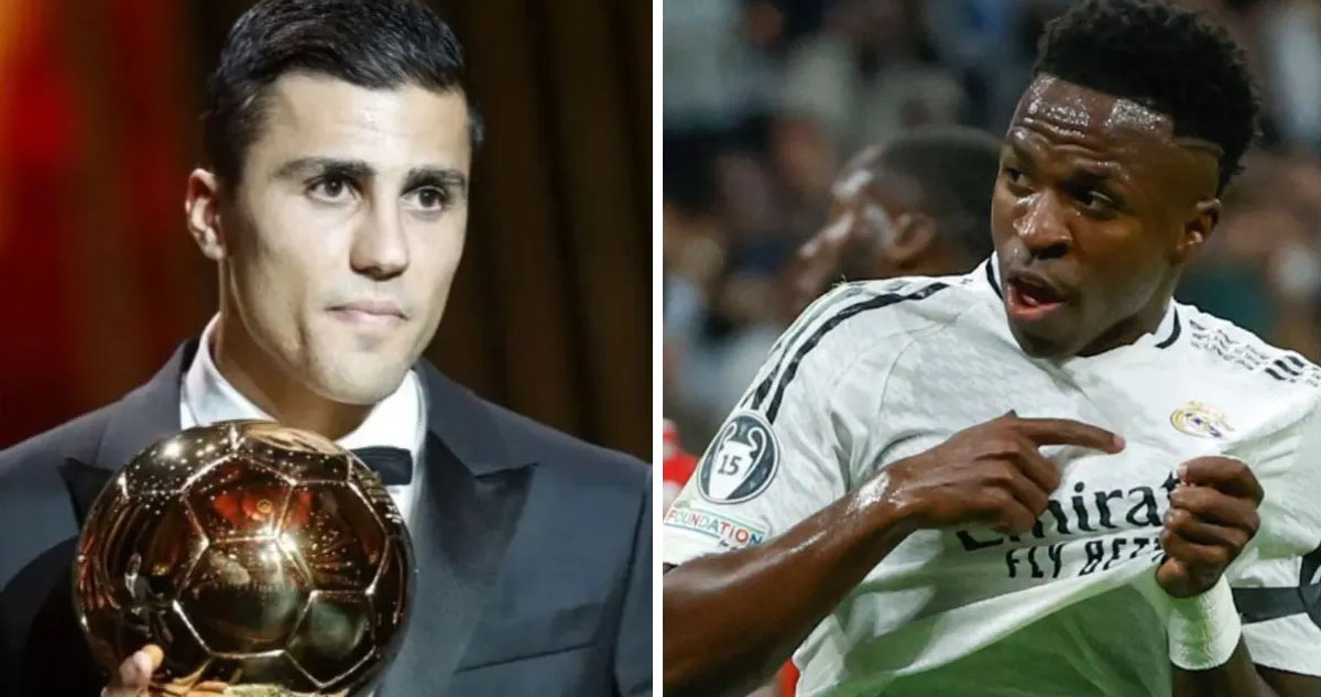 Rodri venció a Vinicius en elección del Balón de Oro 2024.
