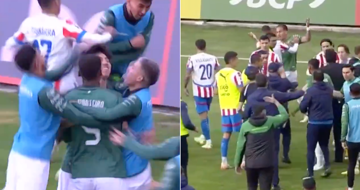 La celebración que terminó en caos en el Bolivia-Paraguay en Eliminatorias.