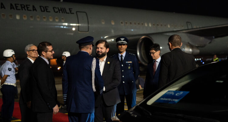 Presidente Boric aterriza en Brasil para participar en la Cumbre del G20