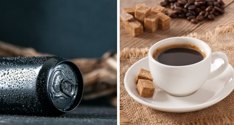 ¿A cuántas tazas de café equivale una bebida energética?