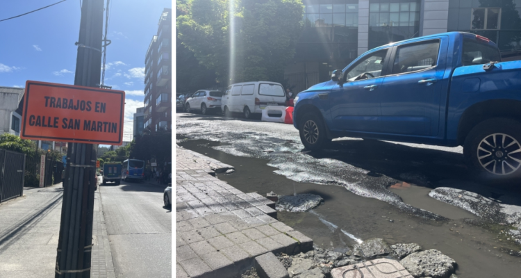 Este miércoles parte reparación en tramo de calle San Martín frente a Hospital Regional de Concepción