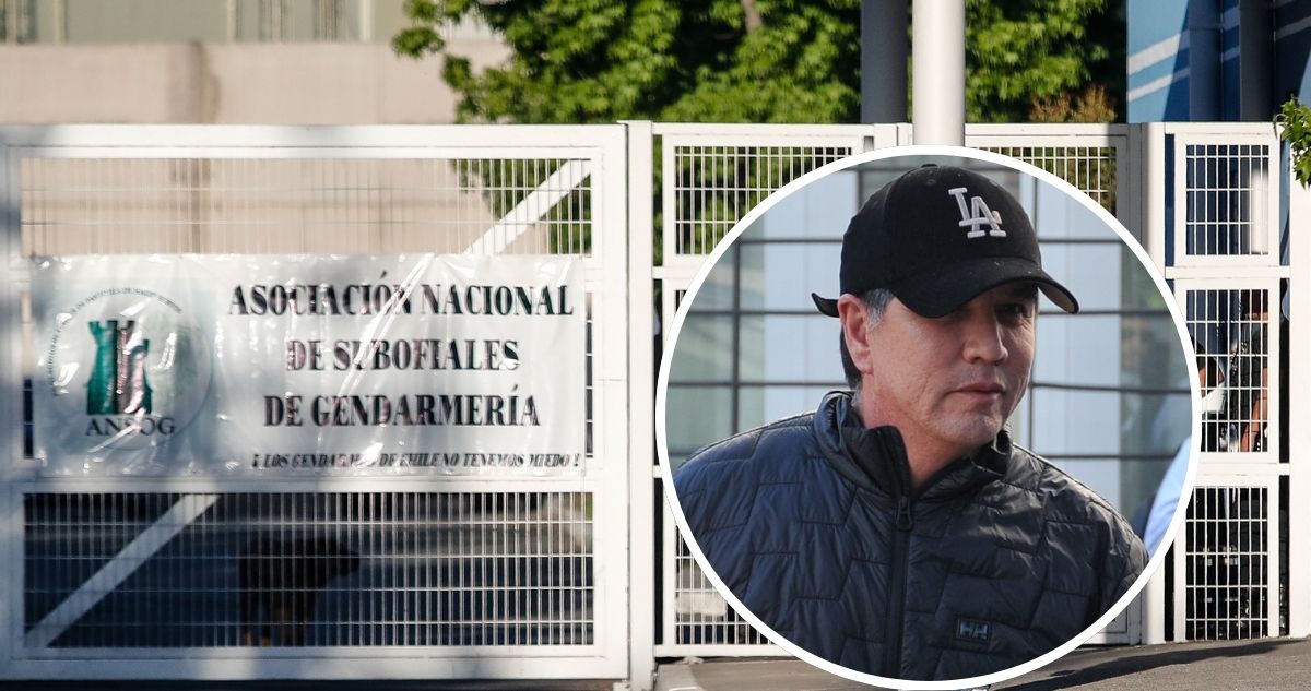 Gendarmes encienden barricadas fuera de la cárcel donde está recluido Monsalve en Rancagua