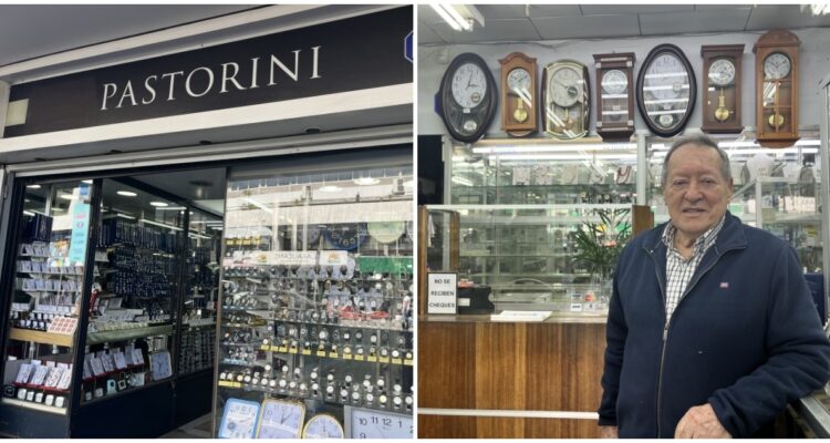 Cierre de relojería y joyería Pastorini en Concepción